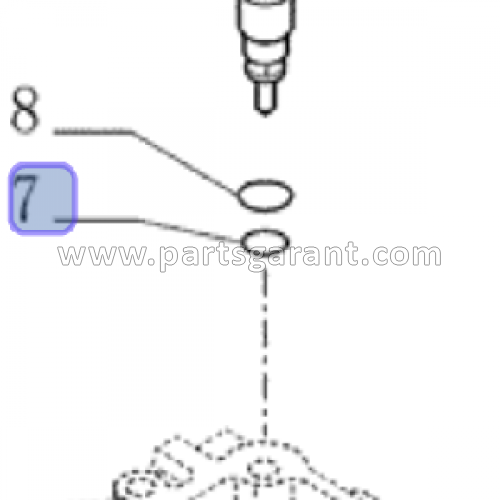 Case 580ST Fuel Injector Ring