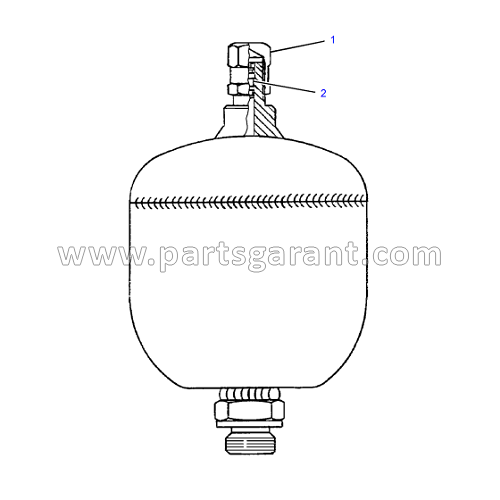Hydraulic accumulator (charged) 1 Caterpillar 325D