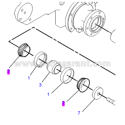 Caterpillar 325D Fan Drive Bearing