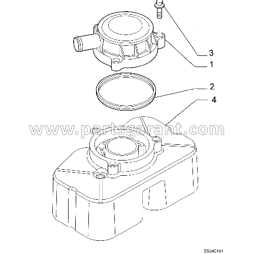 Breather gasket (breather ring) New Holland LB110B