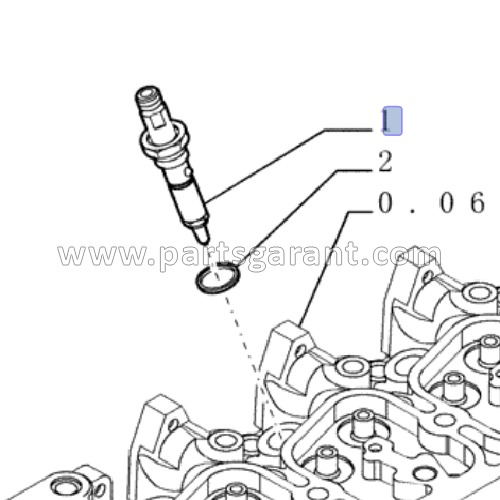 Fuel injector (Fuel injector) New Holland E215