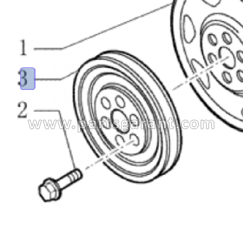 Crankshaft pulley New Holland B90B