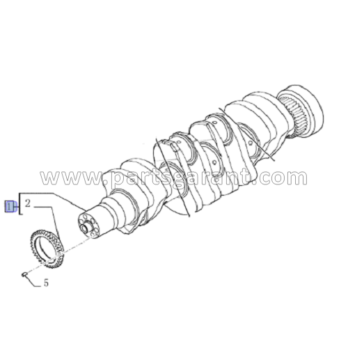 Case 695ST crankshaft