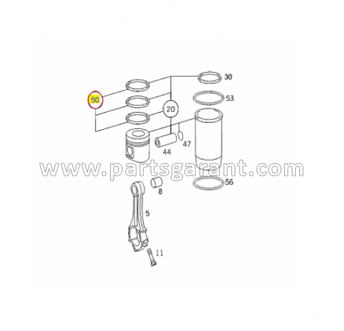 Mercedes-Benz Actros piston ring