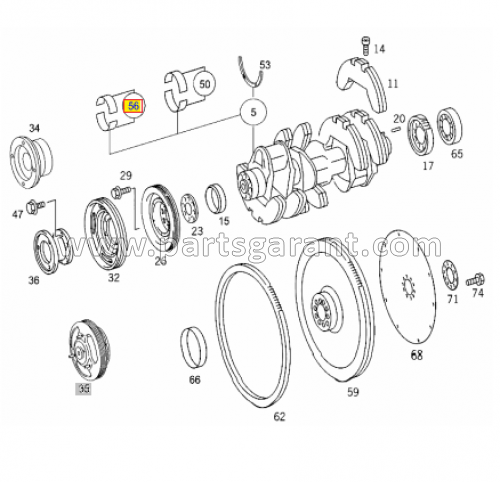 Mercedes-Benz Actros connecting rod bearing