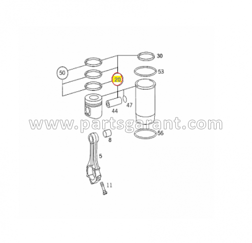 Mercedes-Benz Actros piston