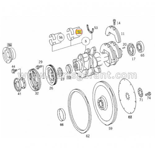 Main bearing Mercedes-Benz Actros