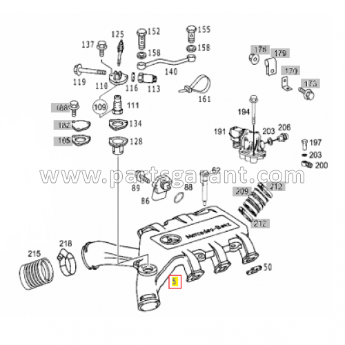 Intake manifold Mercedes-Benz Actros