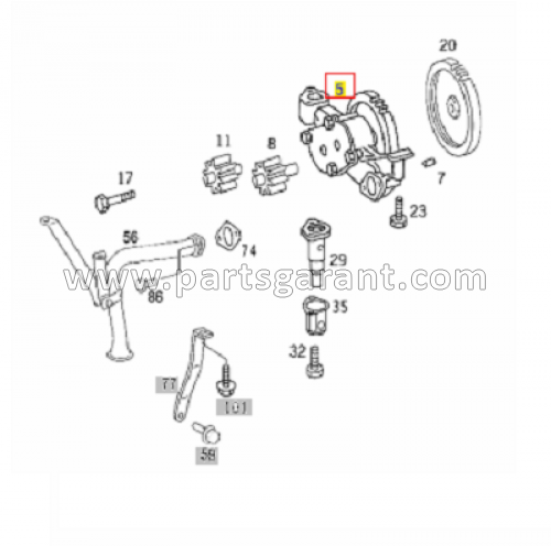 Oil pump Mercedes-Benz Actros