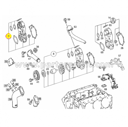 Water pump Mercedes-Benz Actros