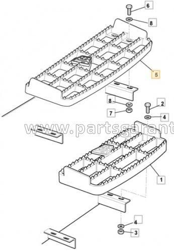 Lower long step JCB 3CX