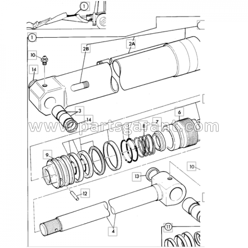 JCB 3CX Backhoe Stick Cylinder