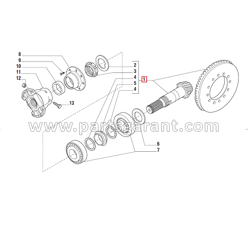 Ring and pinion set