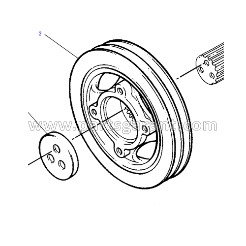 Crankshaft pulley Caterpillar 428 E