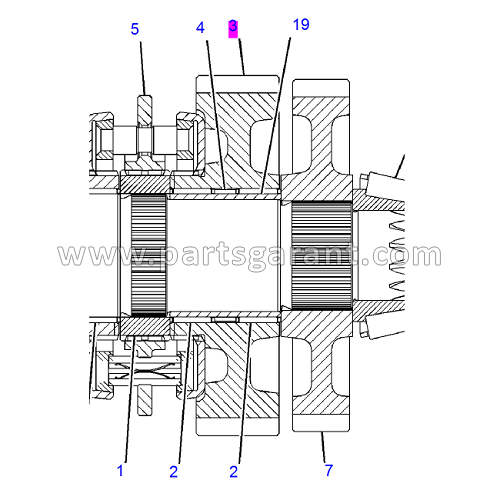 Gear (43 teeth) Caterpillar 434E