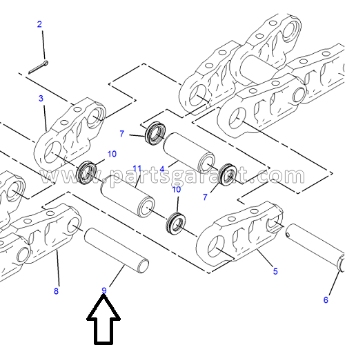 Track pin 1 Caterpillar 325D