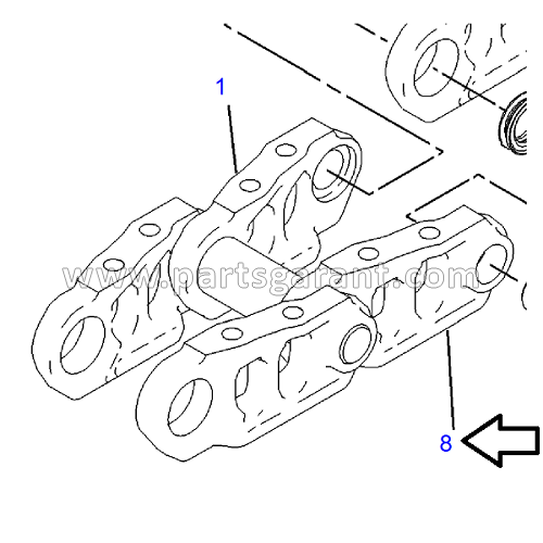 Track link right Caterpillar 325D