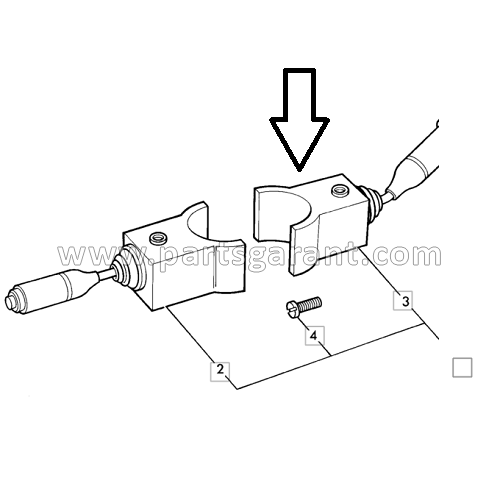 Steering column switch right JCB 3CX