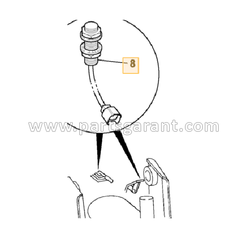 Brake light sensor (up to M936295) JCB 4CX