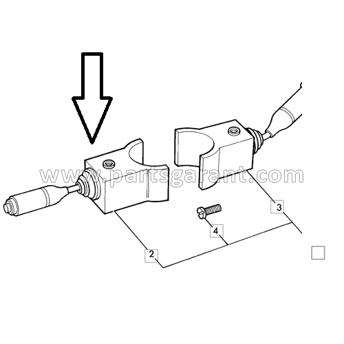 Steering column switch left JCB 3CX