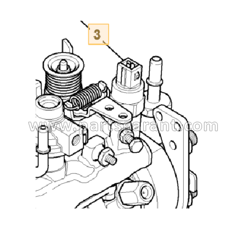 Injection pump solenoid JCB 4CX