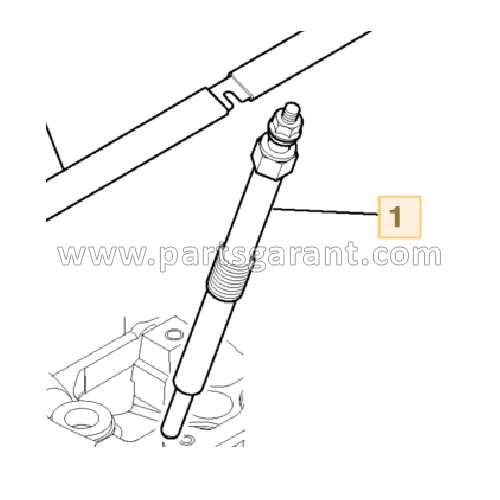 Glow plug JCB 4CX