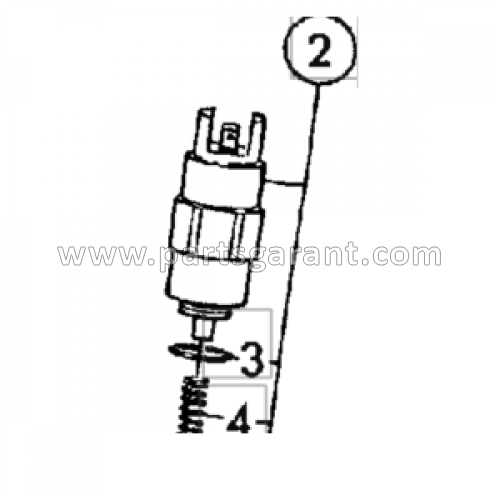 Injection pump solenoid JCB 3CX