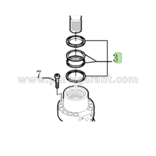 New Holland E215 lift cylinder repair kit