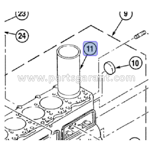 Case CX210 cylinder liner