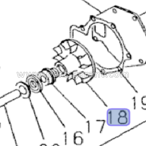 Case CX210 Oil Pump Impeller