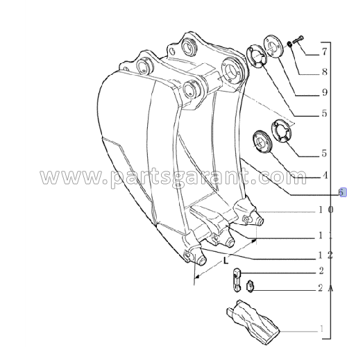 Bucket (750 mm) New Holland E215