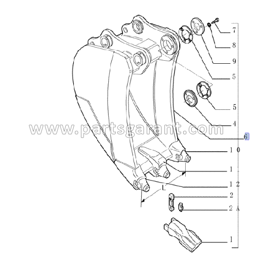 Bucket (850 mm) New Holland E215