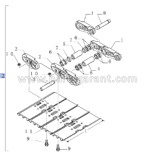 Track 800mm (set) New Holland E215