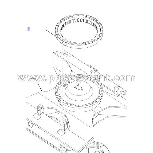 New Holland E215 swing gear