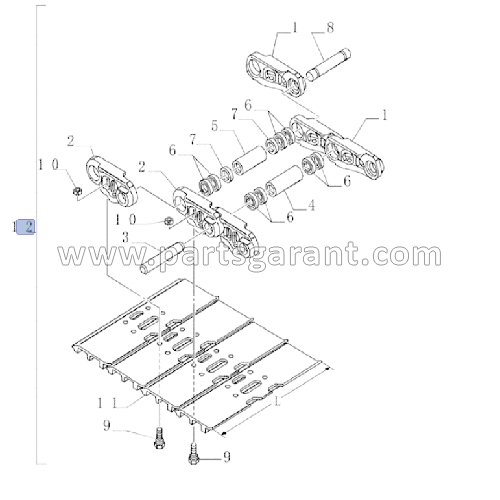 Track 500mm (set) New Holland E215