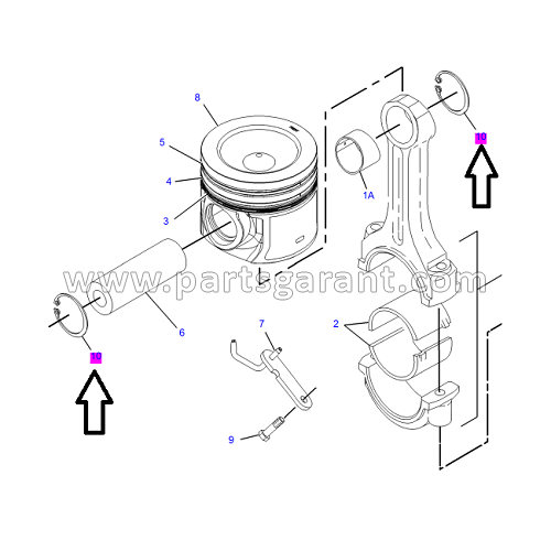 Caterpillar 325D Retaining Ring