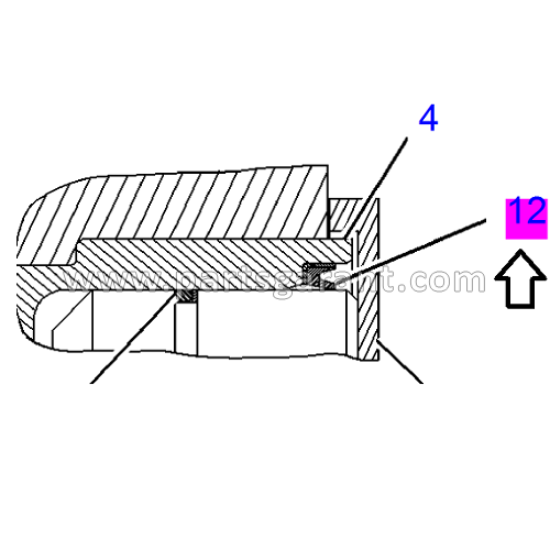 Oil seal Caterpillar 432D