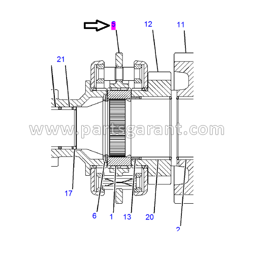 Synchronizer Caterpillar 428 E