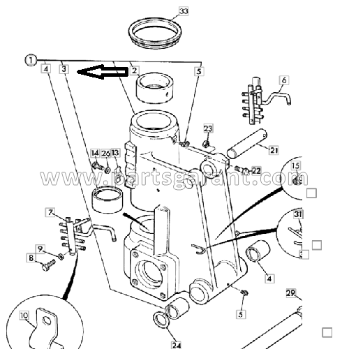 Bushing (Side Shift) JCB 3CX