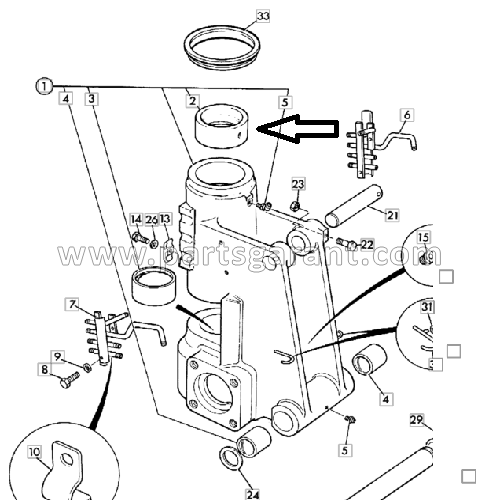 Bushing (Side Shift) JCB 3CX