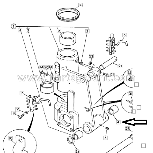 Hub JCB 3CX