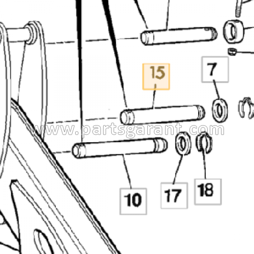 JCB 4CX stick pin