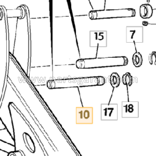 JCB 4CX stick pin