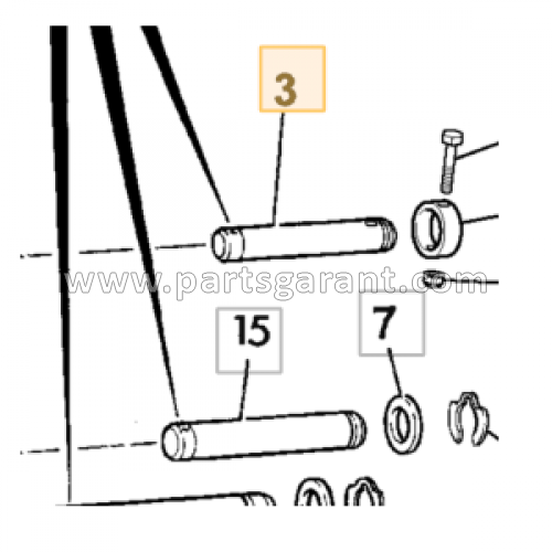 JCB 4CX stick pin