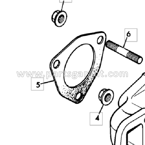 Exhaust manifold gasket JCB 3CX