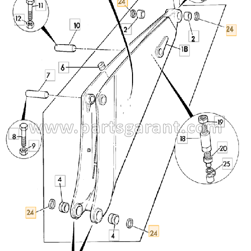 Oil seal JCB 4CX