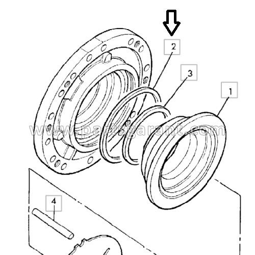 JCB 3CX Brake Piston Ring