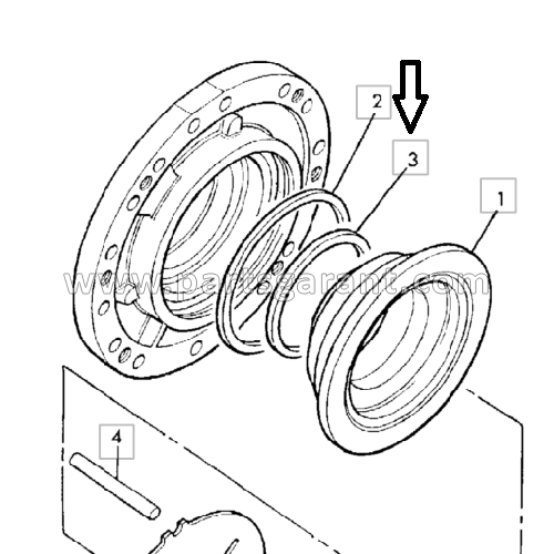 JCB 3CX Brake Piston Ring