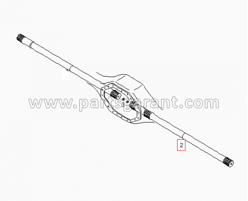 Rear axle shaft R Man TGA