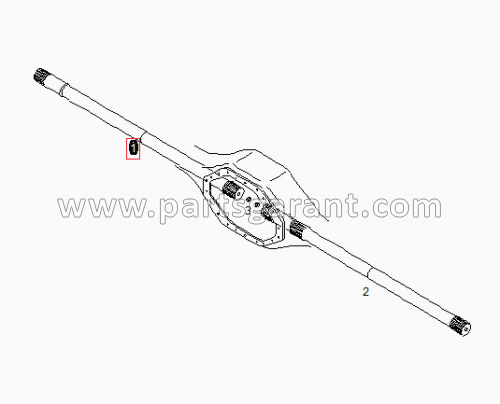 Rear axle shaft L Man TGA